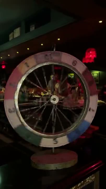 The fortune teller and prize wheel